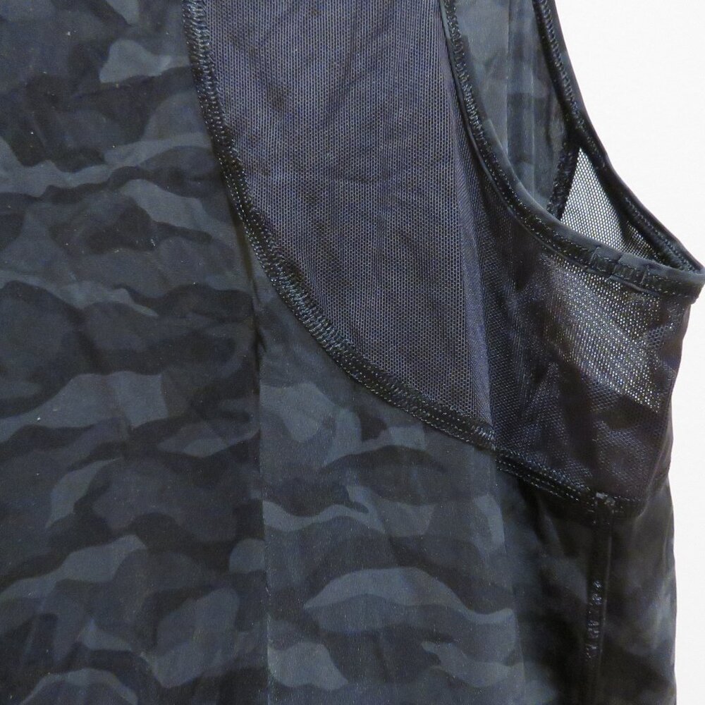 LULULEMON Sculpt Tank II Top in Sequoia Camo Print Deep Coal Black Workout Gym - Picture 12 of 13